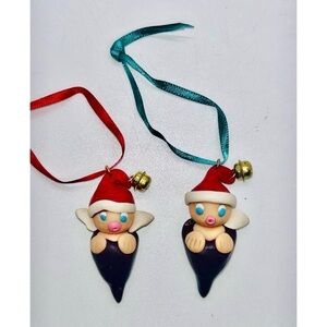 Handmade Vintage Christmas Ornaments Folk Art Holiday Decor